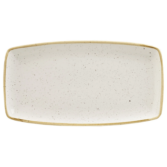 Oblong platter Stonecast Barley White